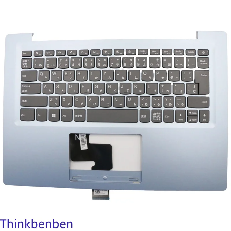 

JP Japanese Blue Keyboard Upper Case Palmrest Shell Cover For Lenovo Ideapad S130 14 130s 14 14IGM 120s 14 14IAP 5CB0P23805