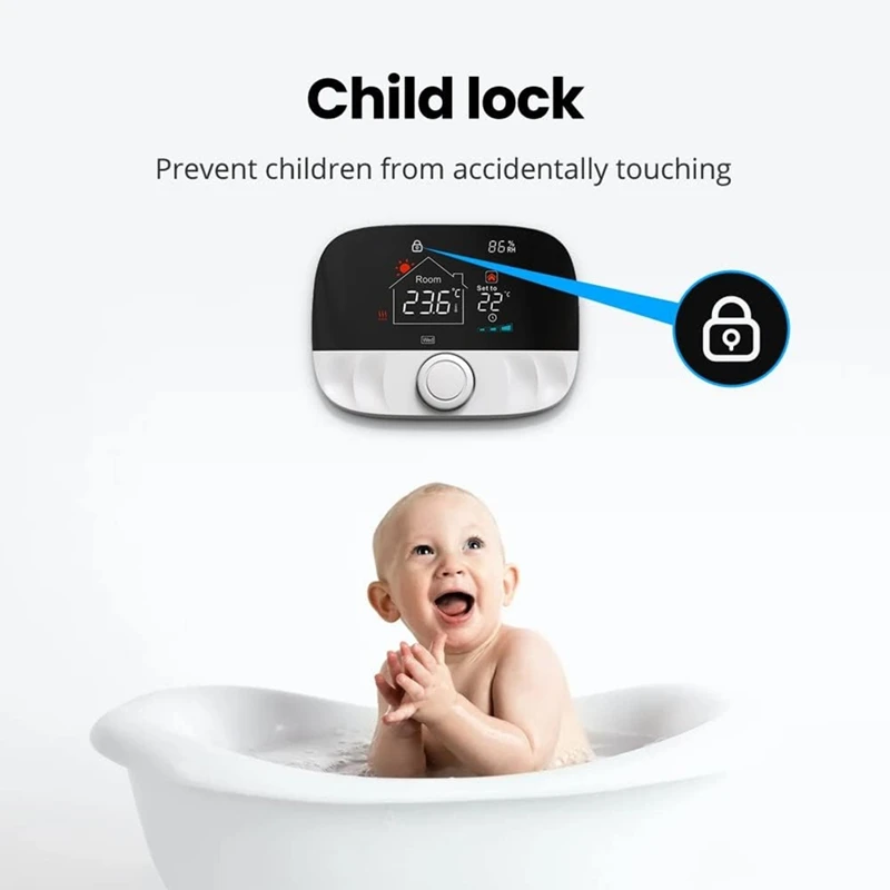 Smart-Tuya WIFI 온도 스마트 난방 온도 타이밍 설정 모바일 폰 Tuya Smartlife APP 원격 제어