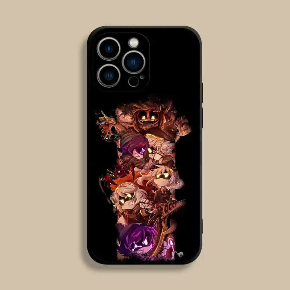 M-murder-drones Capa de telefone para iPhone 17,16,15,14,13,12,Pro,Max,Plus,E,SE4,Air,Mini Capa macia preta