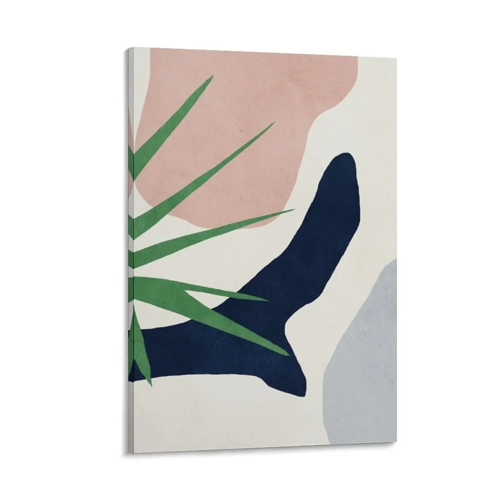 

Abstract, Plant, Mid century modern wall art Canvas Painting painting aesthetic room home decor interior