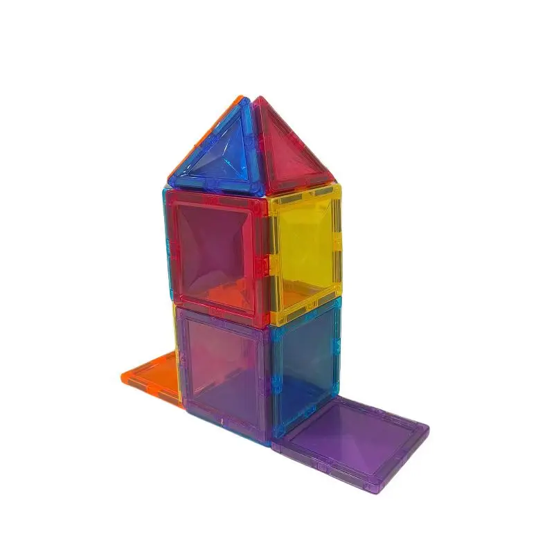 مجموعة مكعبات البناء المغناطيسية من Magplayer ألعاب تعليمية لبناء الفضاء من مونتيسوري هدايا عيد الميلاد للأطفال