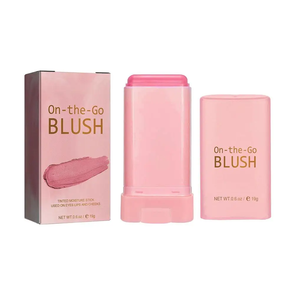 Multi Functional Blush Stick Waterproof Long Lasting Easy Color Delicate Moisture 3 in 1 Makeup