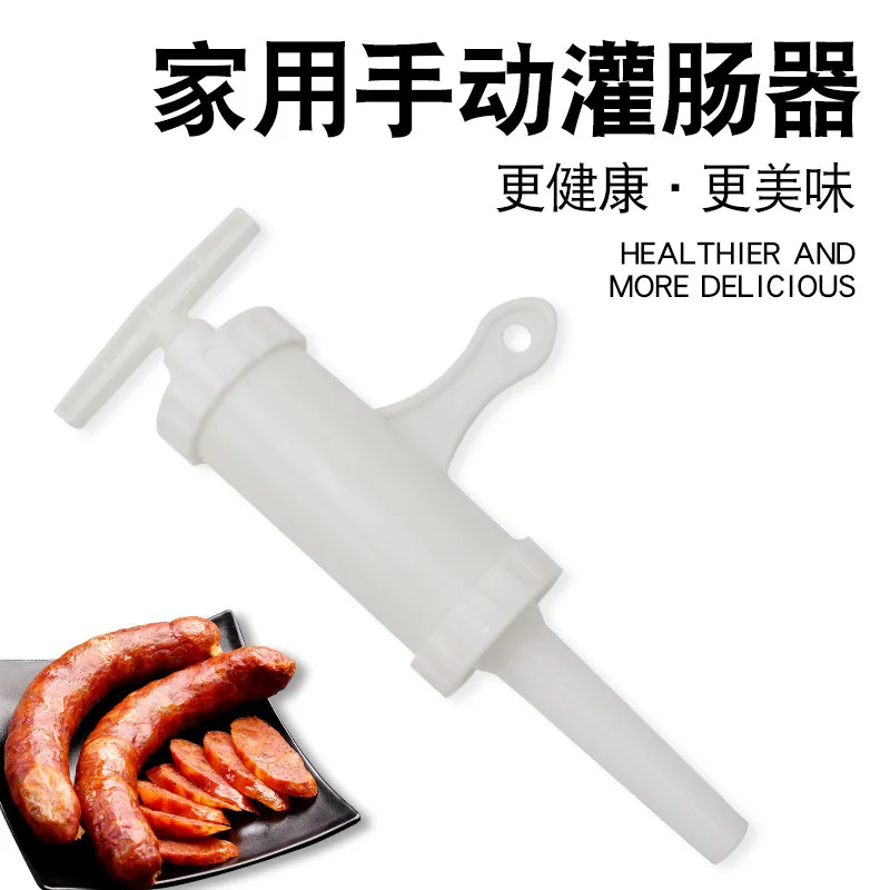 Manual Sausage Meat Fillers Machine for Sausage Meat Stuffer Filler Hand Operated Sausage Machines Food Maker Funnel Nozzle Set