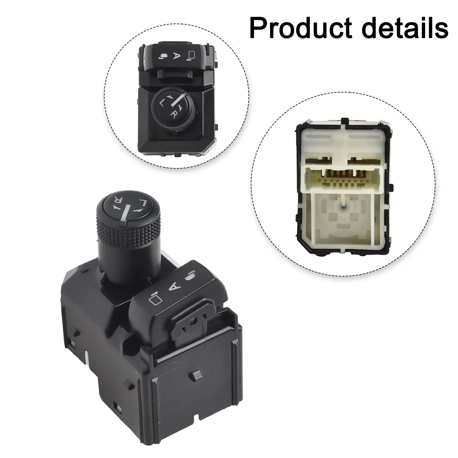 

Sleek Black Design Replacement Rearview Control Switch For Toyota For Hilux Models (2015 2020) Reliable Performance Guaranteed