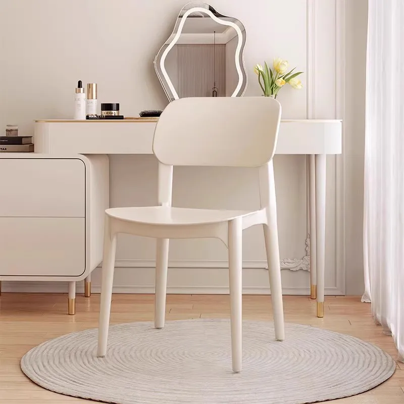 Nordic Plastic Chair Thickened Household Stool Restaurant Dining Table Chair Simple Desk Learning Modern Back Chair