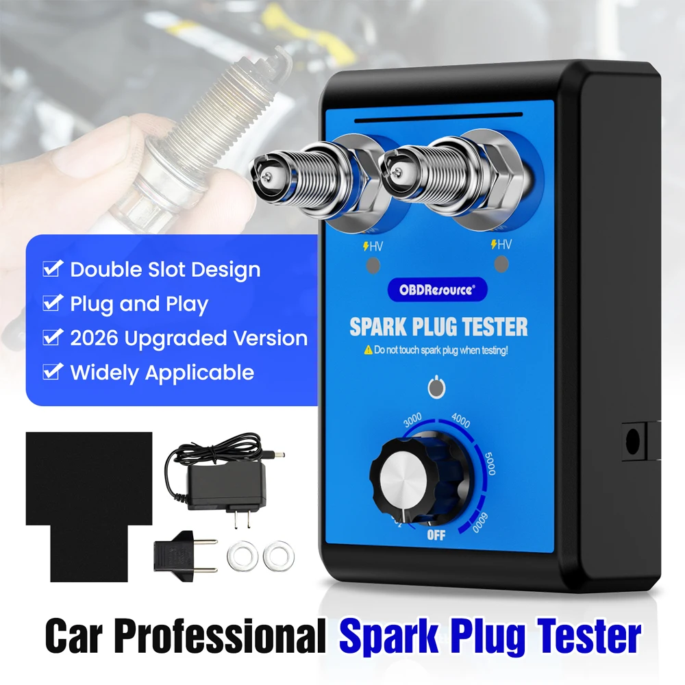 Testeur de bougies d'allumage automobile à double trou 110V 220V 0-6000 tr/min, analyseur de bougies d'allumage, outil de test de bobine d'allumage automobile, VENTE CHAUDE