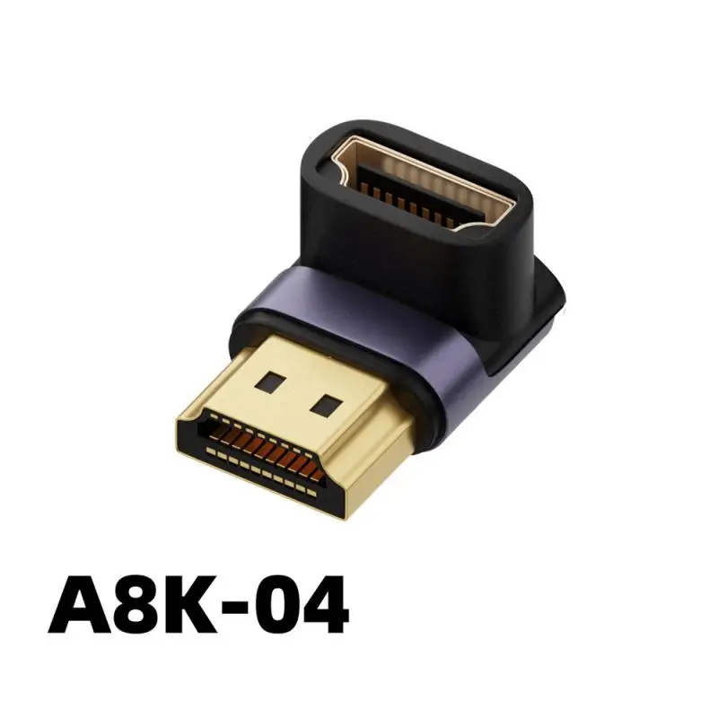 HDMI-Compatible DP Adapter 90 Degree Right Angle MiniDP Male To Female Converter 8K 60HZ Connector Mini HDMI-compatible Extender