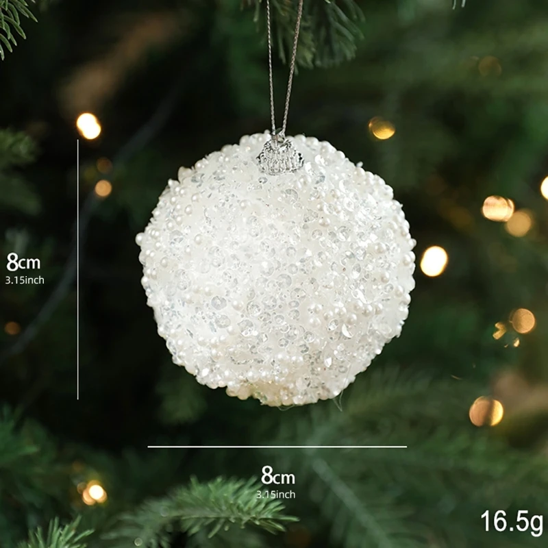 KX4B 10Pcs 휴일 Baubles Shatterproof 장식 조각 크리스마스 트리 공 축제 홈 및 이벤트 꾸밈 장식품