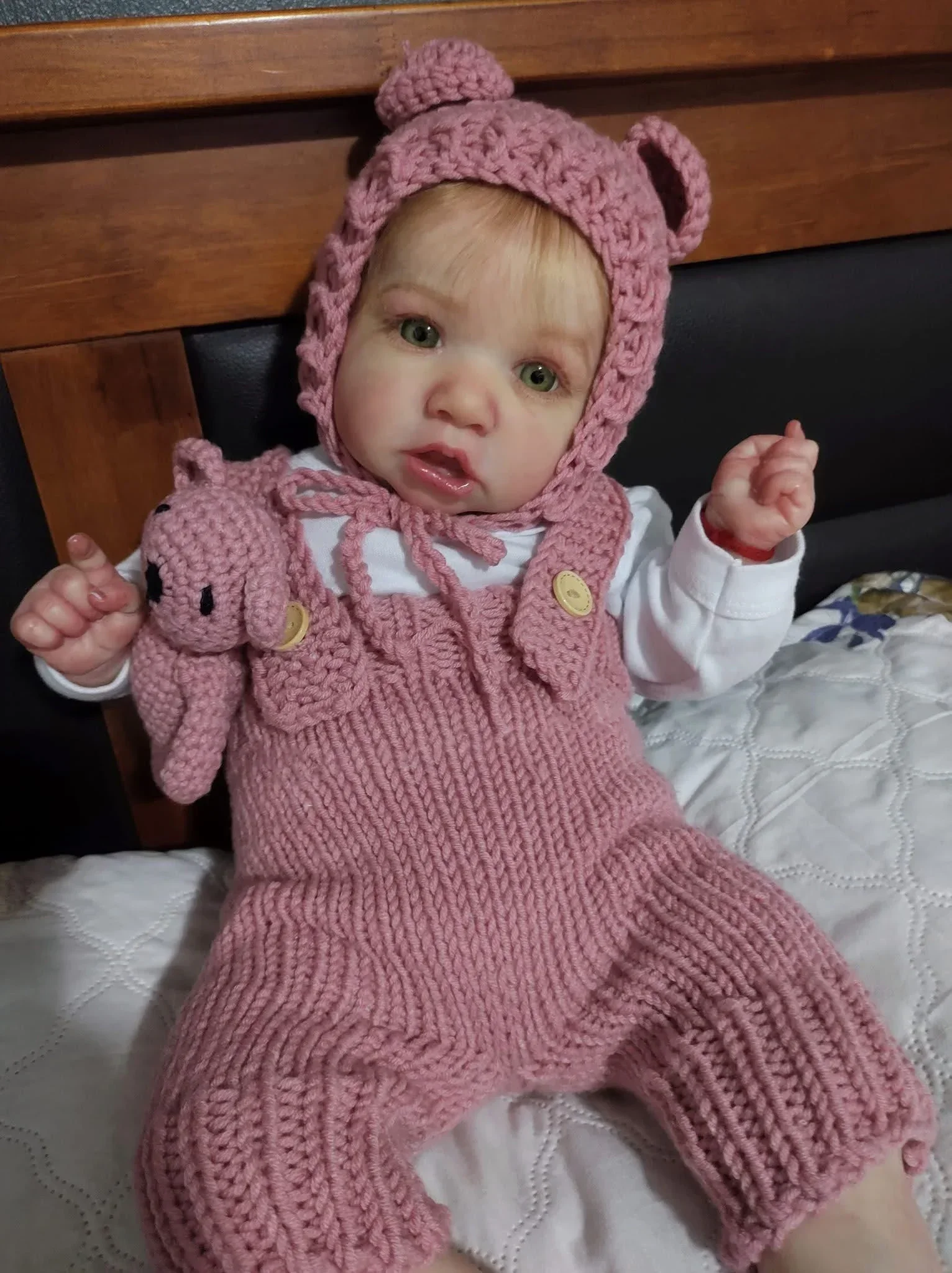 NPK 55CM handgemachte Ganzkörper Reborn Saskia beliebte Babypuppe Likfelike Very Soft Touch Art Doll Detaillierte Panting Sammlerstück Bebe