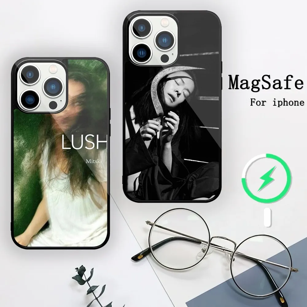 Singer Mitski Bug Like an Angel Phone Case For iPhone 11 12 13 14 15 Mini Pro XS Max X S Plus XR Magnetic Attraction Shell