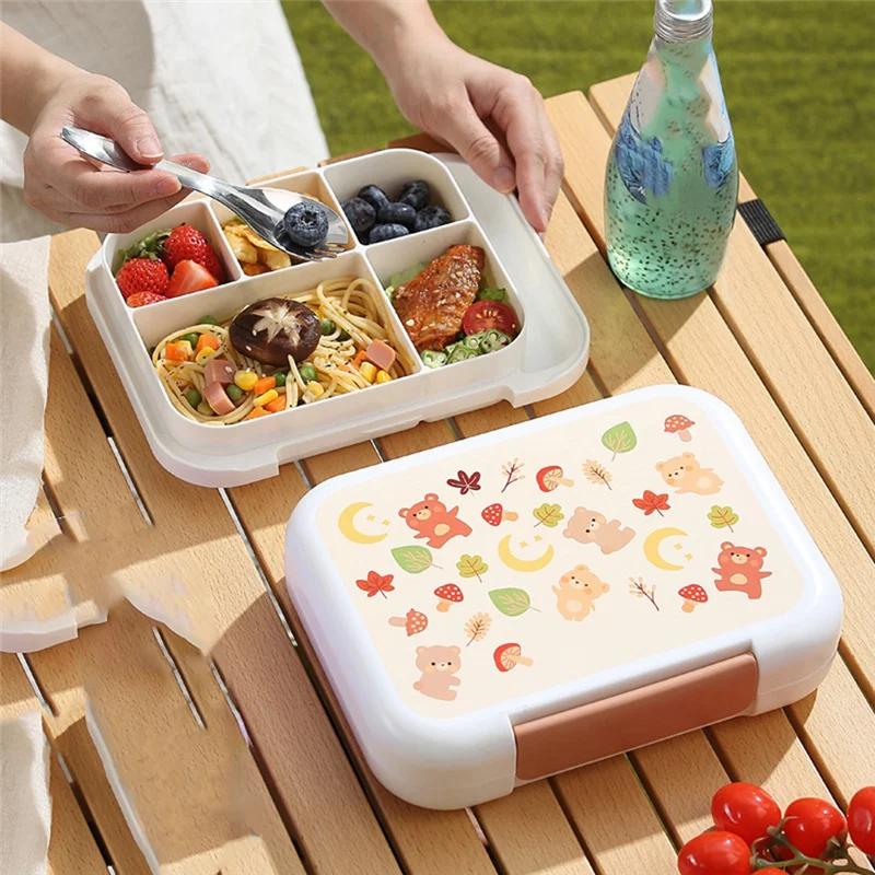 

【Clearance Sale】Leak-Proof Lunch Box For Kids Student Lunch Box Easy To Carry Lunch Box With Cutlery Microwave And Dishwasher Sa