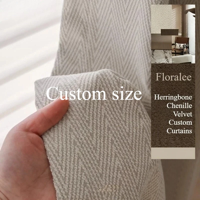 

Custom Fashion Luxury European Chenille Velvet Thick Blackout Curtains Curtains for Living Room Bedroom Dining White Tulle