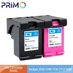 Cartucho de tinta recarregável 304XL para HP 304 XL HP304 Deskjet 2620 3700 3720 3752 5000 5010 5020 5030 5032 5034 Envy 2620 2630 2632