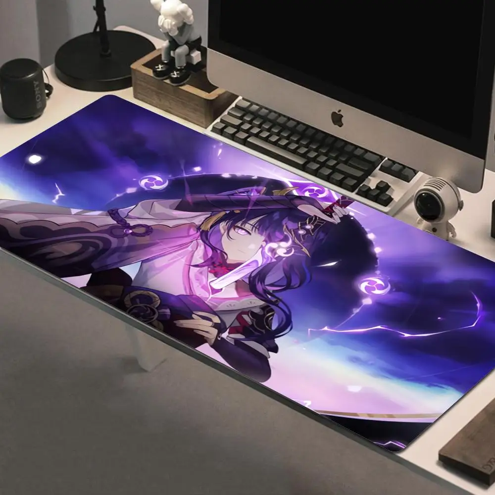 

Mouse Pad Genshin Impact Mousepad Baal Raiden Shogun Gaming Accessories Pc Gamer Cabinet Desk Mat Keyboard Computer Deskmat Xxl