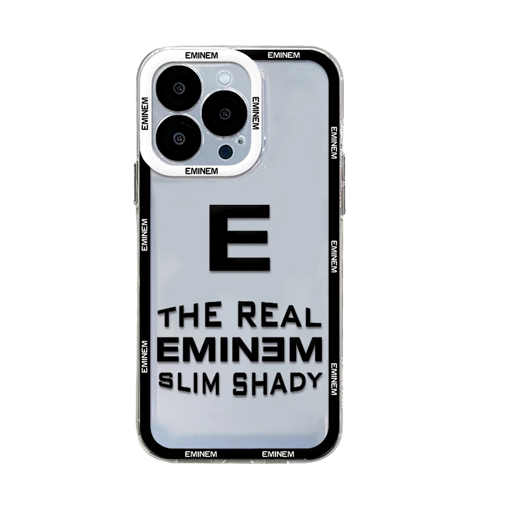 Rap Singer Eminem Phone Case For Xiaomi Redmi Note 13 12 12C 11 10 10C 13C 10s 9 9s 9A 9T 9C 8 7 Pro Max 4G 5G Transparent Cover