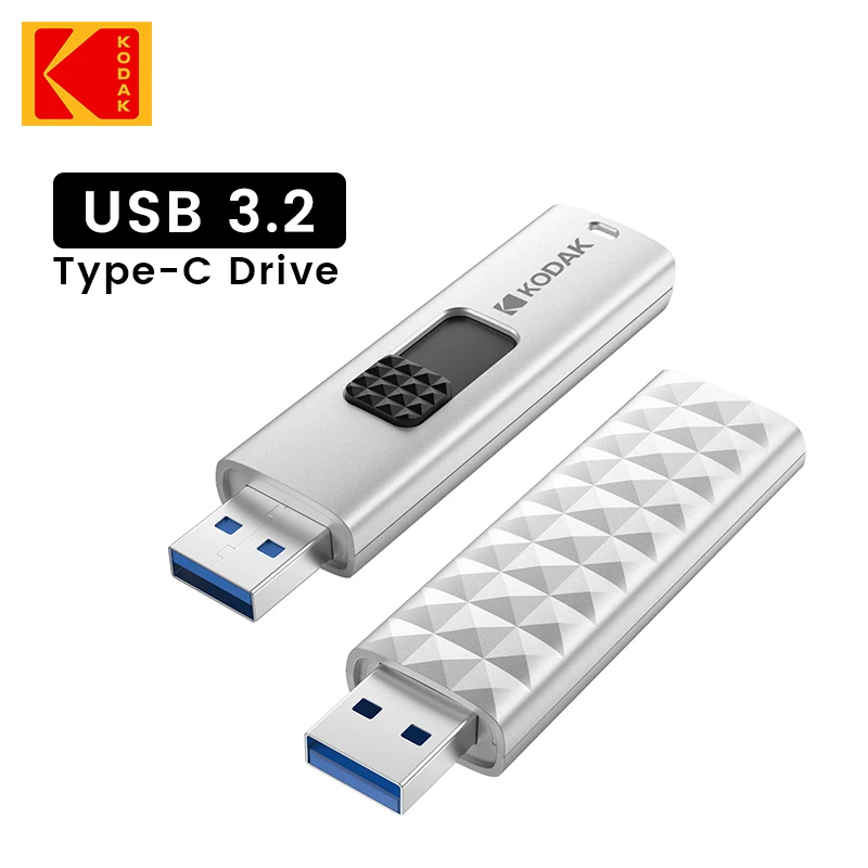Kodak USB 3.2 Flash Drive 128GB 64GB Pen Drive Creative Personality for PC Andriod Smartphone Memory Stick Storage U Disk