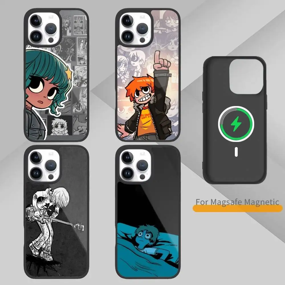 

Cartoon S-Scott Pilgrim Phone Case For iPhone17,16,15,14,13,12,11 Plus,Pro Max Magnetic For Magsafe Wireless Charging