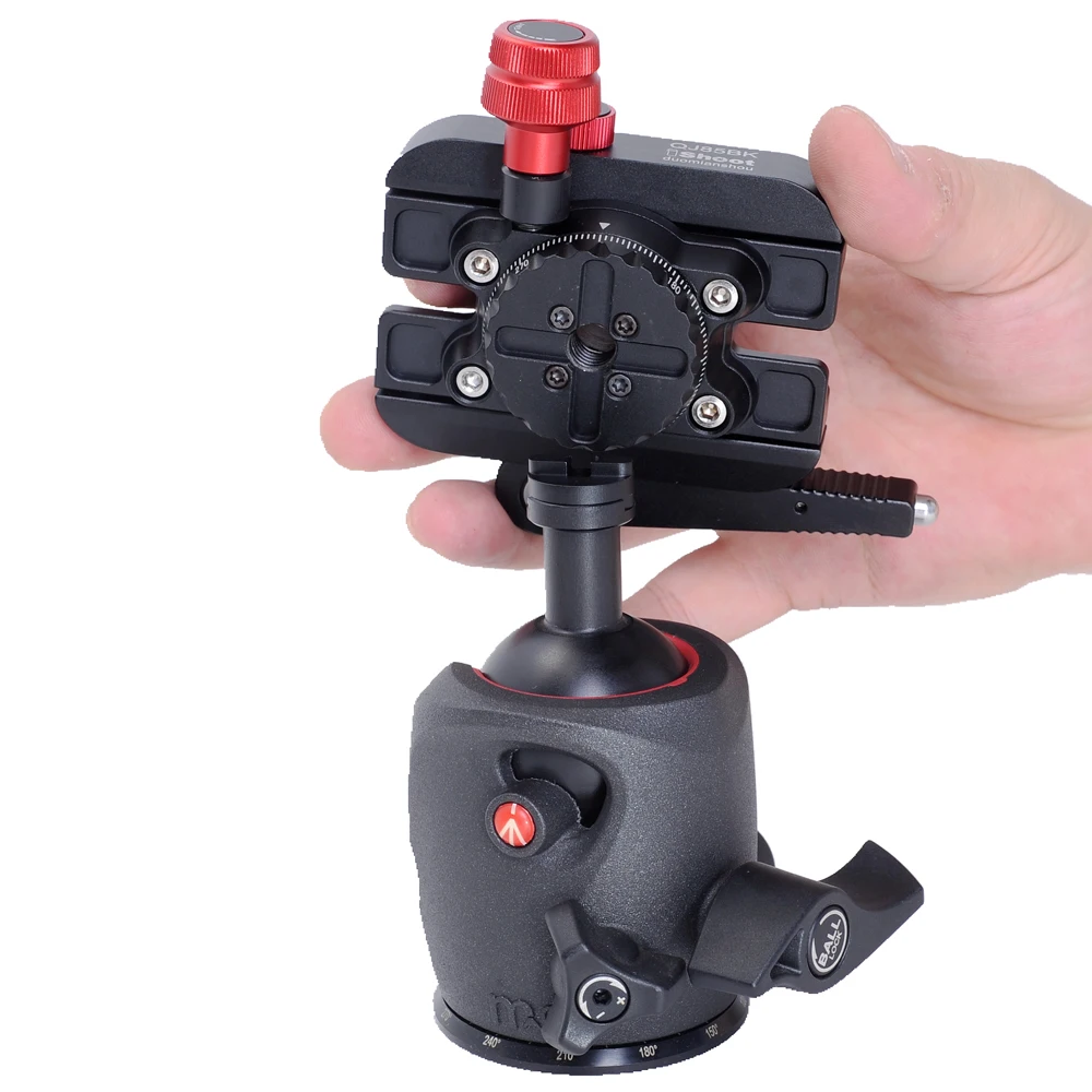 iShoot 360 ° หมุน Lever Release Clamp สําหรับ Manfrotto 200PL/410PL Arca-Swiss RRS ARCA Manfrotto GITZO ขาตั้งกล้อง IS-QJ85BK