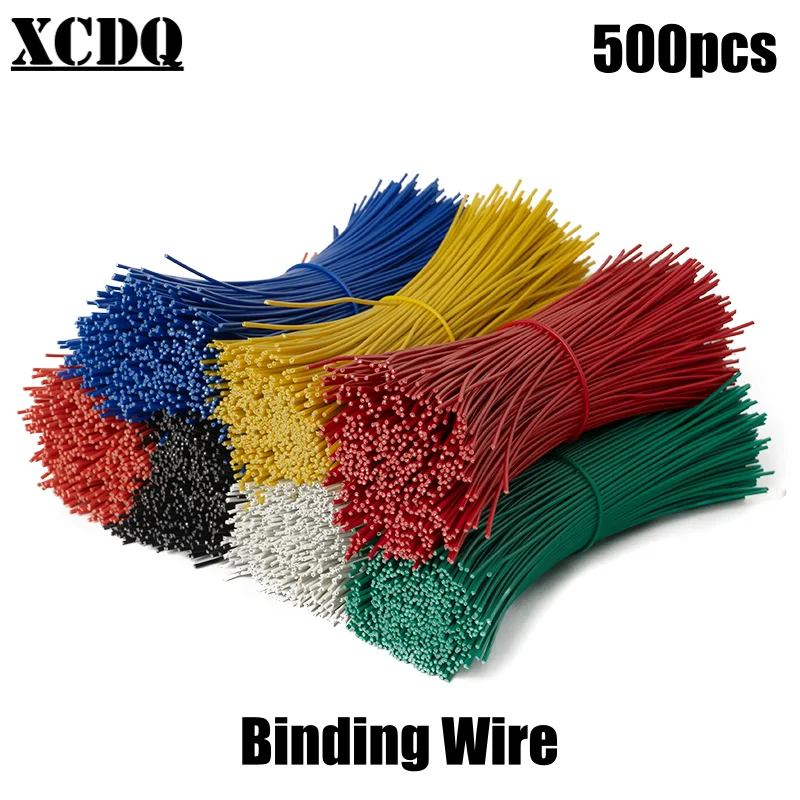 500pcs 0.55mm Iron Wire Tie Black 100mm Length Twist Cable Clips Electric Wire Organizer Clearance for Home Office Greenhouse