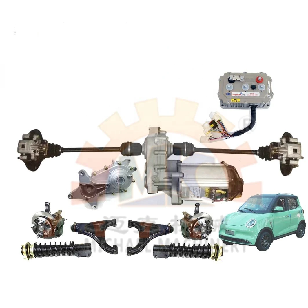 80kmh 4x4 4wd Electric Vehicle Car 72V/7.5KW AC Motor Front Wheel CV Joint Differential Driving Steer Axle