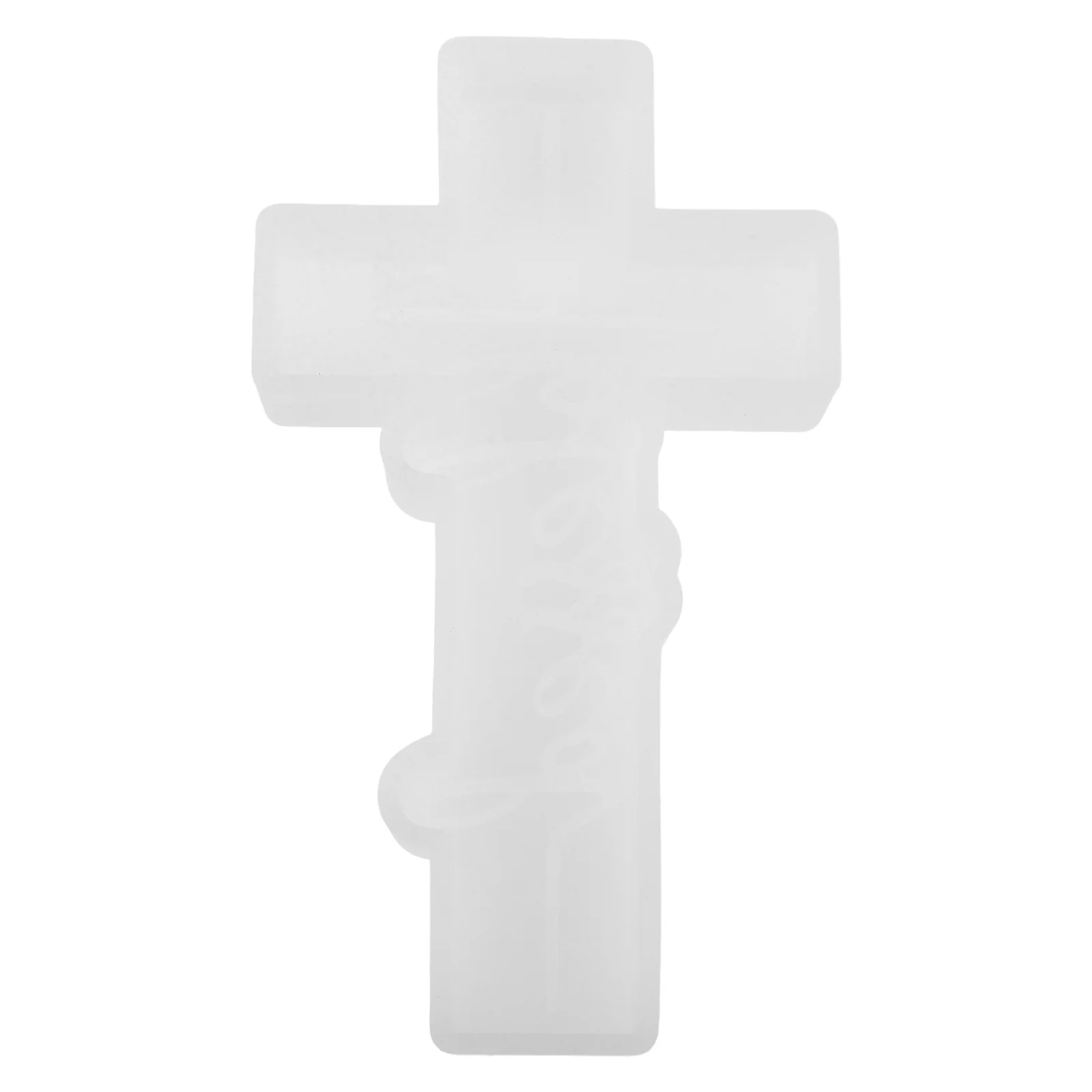 

Synthetic Turquoise Beads Cross Mold Reusable Household Beige Silica Gel Wax