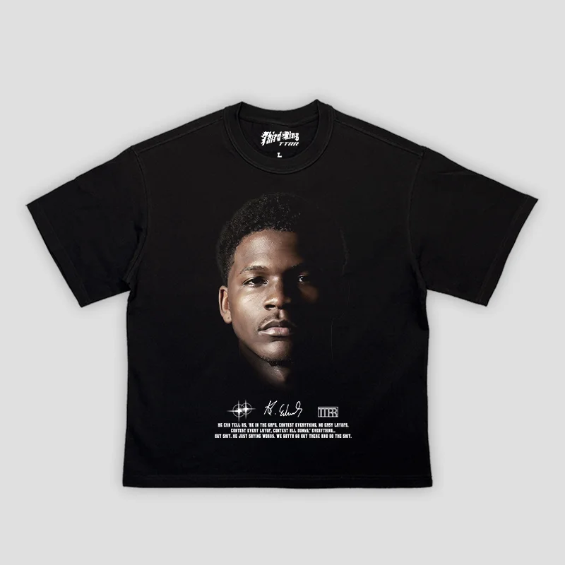 

American Basketball T-shirt Loose Tide Brand NBA Star Avatar Printing Short Sleeve High Street 2025 New Men's Original T-shirt