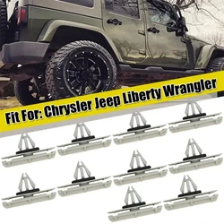 20pcs Car Interior Replacement Parts Fender Flare Moulding Clips Fastener Rivet for Chrysler Jeep Liberty Wrangler 55157065AA