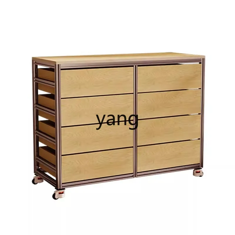 

Lmm aluminum profile multi-layer drawer storage cabinet, island storage cabinet, side cabinet