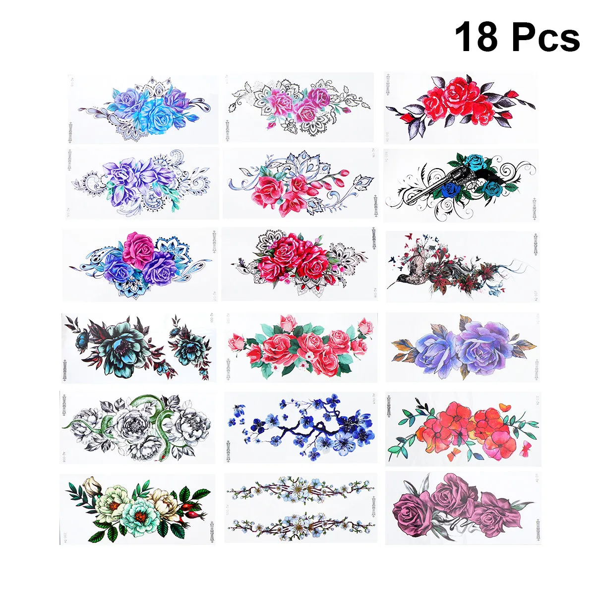 18-pecas-de-tatuagens-temporarias-de-flores-adesivos-a-prova-d'agua-seguros-para-a-pele-para-decoracao-de-festas-e-festivais-adesivos-de-tatuagem-descartaveis