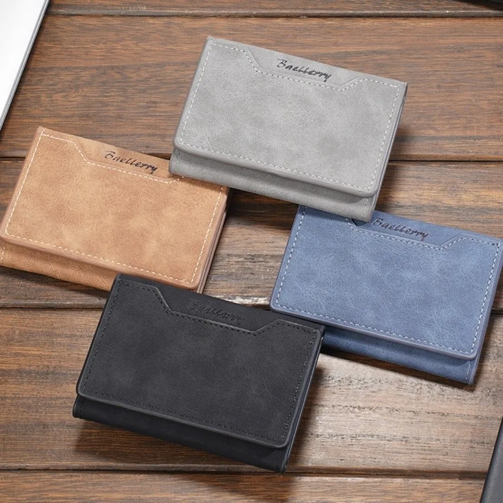 Multifunctional Mini Men Coin Purse Thin Card Holder Men Wallet Square Korean Style Small Storage Bag Male