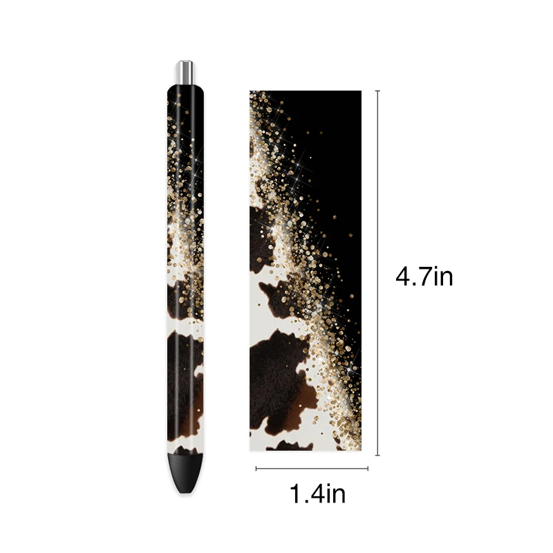 5pcs UV DTF Pen Wrapping Decals UV DTF Vinyl Stickers Waterslide Epoxy Pen Wrapper For Craft Pen Gift School Classroom Office