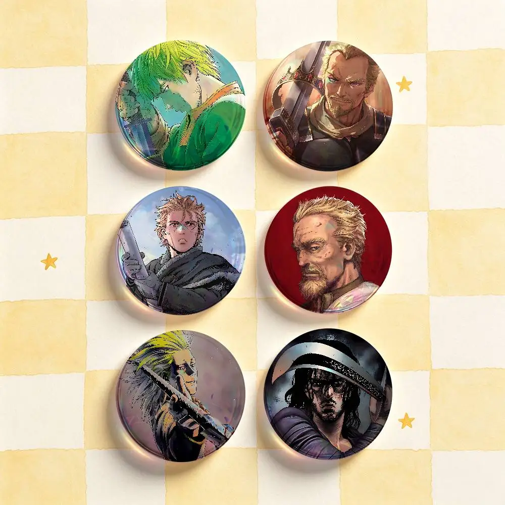 V-Vinland Saga Badges 25 32 44 58 75 mm Round Customizable Wholesale Fan goods Self-made fan freebies