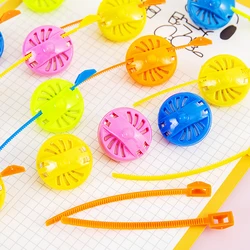 24pcs Colorful Pull Tab Spinning Gyro Educational Toys Kids Birthday Party Favor Children Gifts School Rewards Goodie Bag Filler