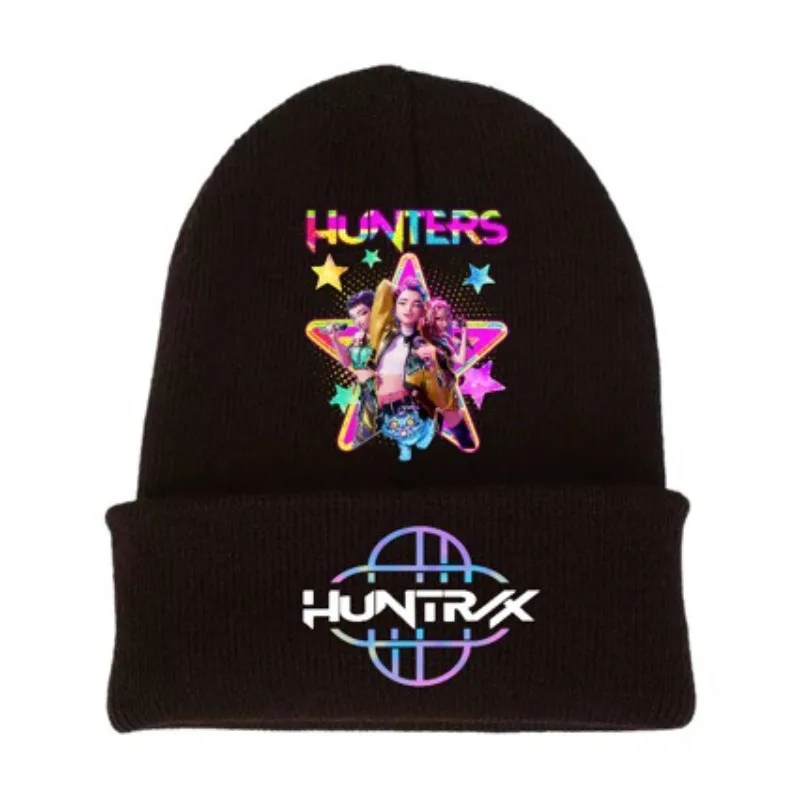 

Kpop Demon Hunter Cute Knitted Hat Girls Anime Letter A-Z Cap Kids Winter Outdoors Warm Beanies Children Headgear Birthday Gift