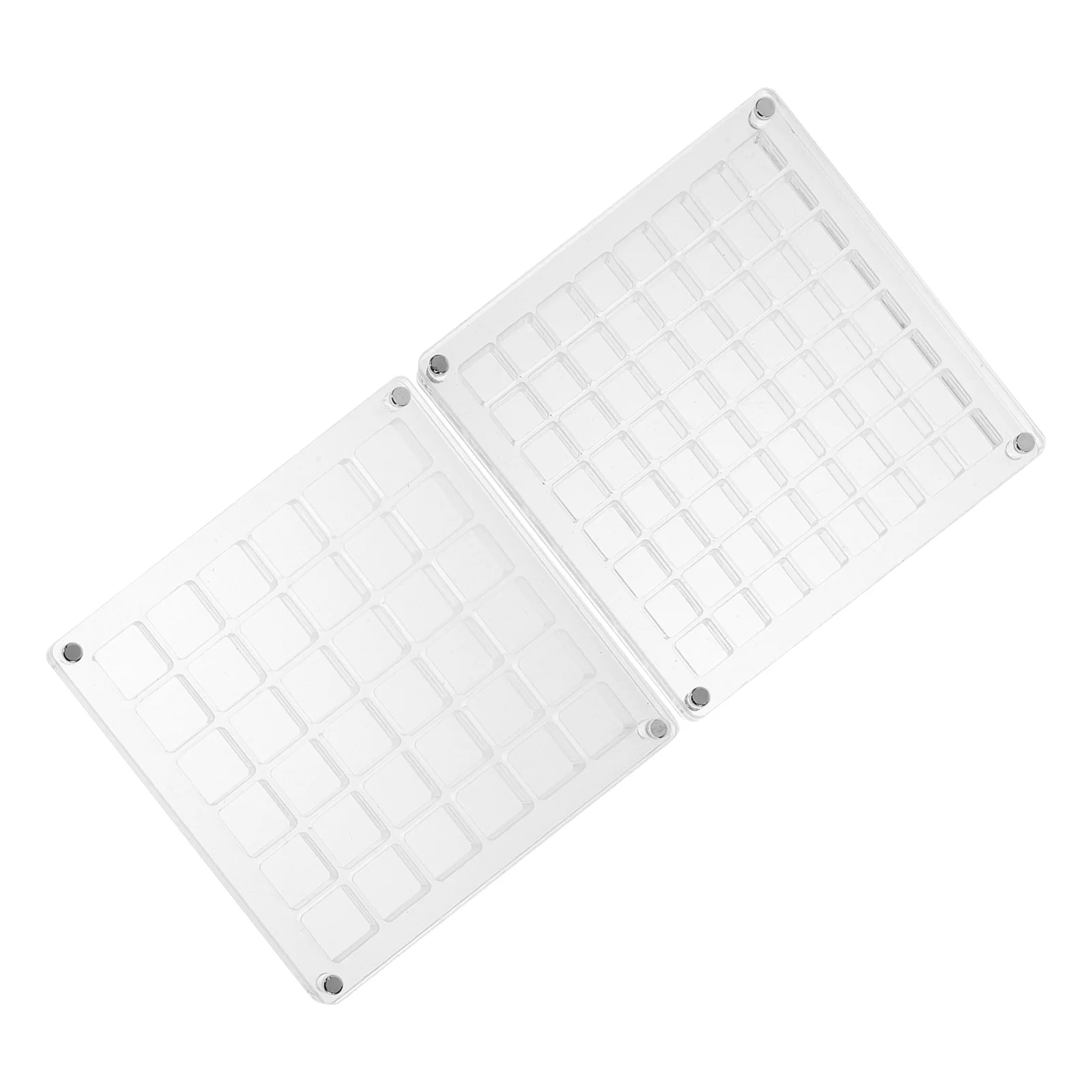 

2Pcs Acrylic Jewelry Box Transparent Seashell Display Case with 36 Grid 64 Grid Multi-Compartment Storage for Trinkets