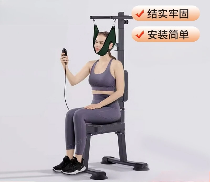 Neck Traction Chair with Waist Support Belt – Electric Stretching Device for Home Use, Relieves Neck Pain & Muscle Tension