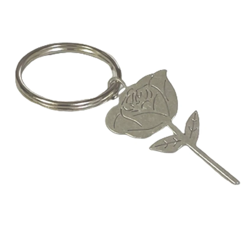 Rose SIM Card Removal Needle Pin & Anti-lost Tray Charm Keychain Split Rings Phone SIM Card Storage Case Ejecter Tool Needles