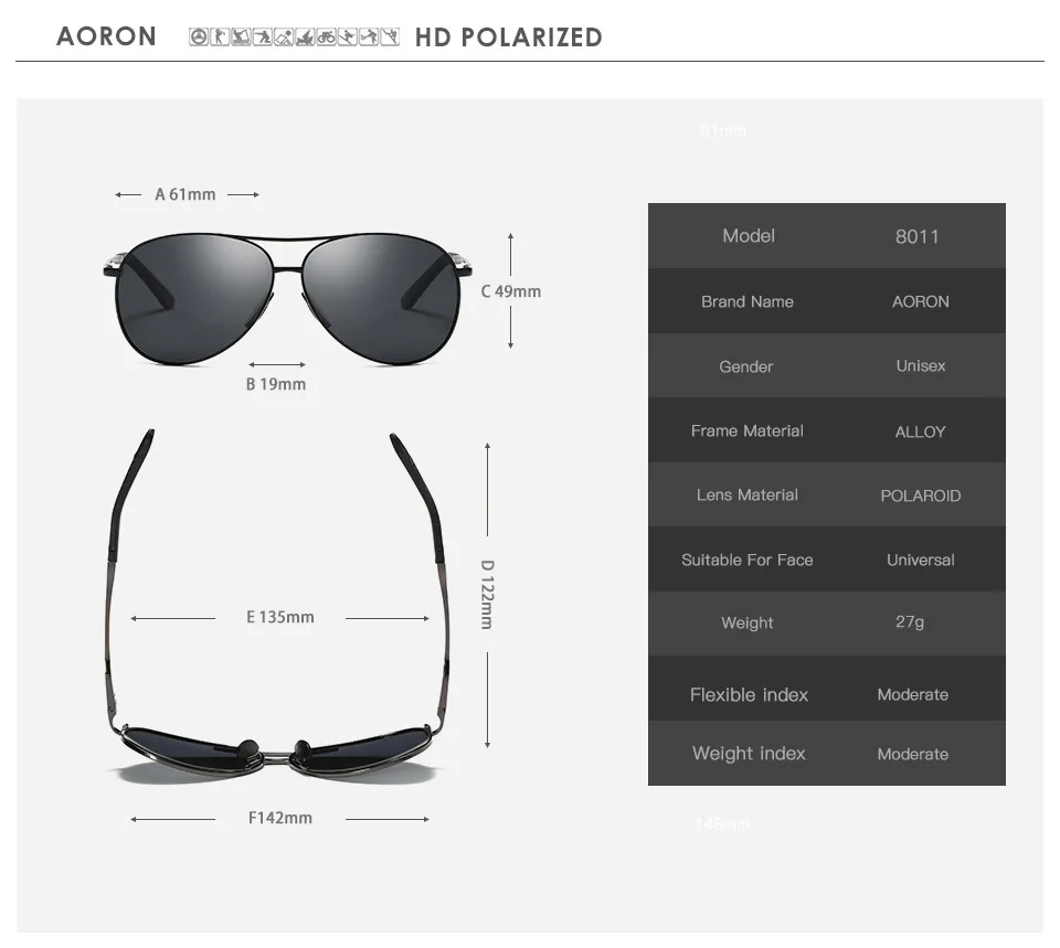 

Polarized Active Sports Polarized Sunglasses Male All-weather Drive Glasses Men Women Sports Cycling