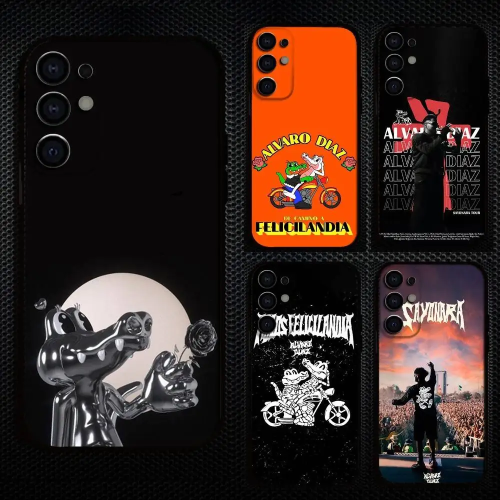

A-Alvaro D-Diaz Singer Phone Case For Samsung S25,S24,S21,S22,S23,S30,Ultra,S20,Plus,Fe,Lite,Note,10,9,5G Black Cover