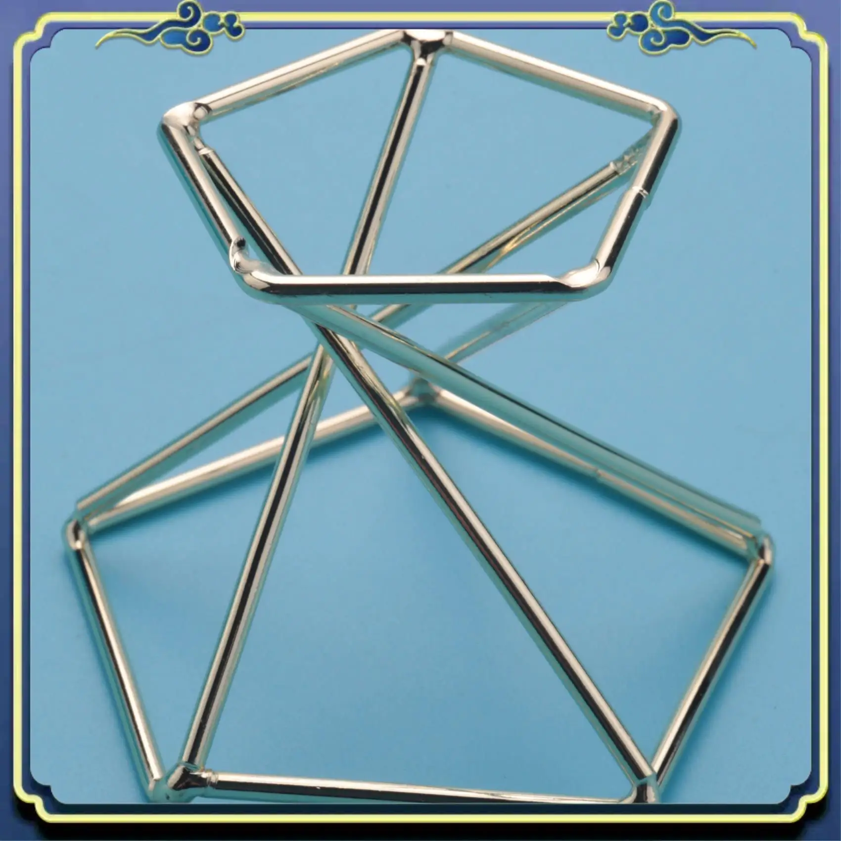 A56P-3 قطعة حامل نبات الهواء الهندسي نباتات رف النباتات المعدنية حامل رفوف الغراس ديكور Himmeli حاويات Tillandsia