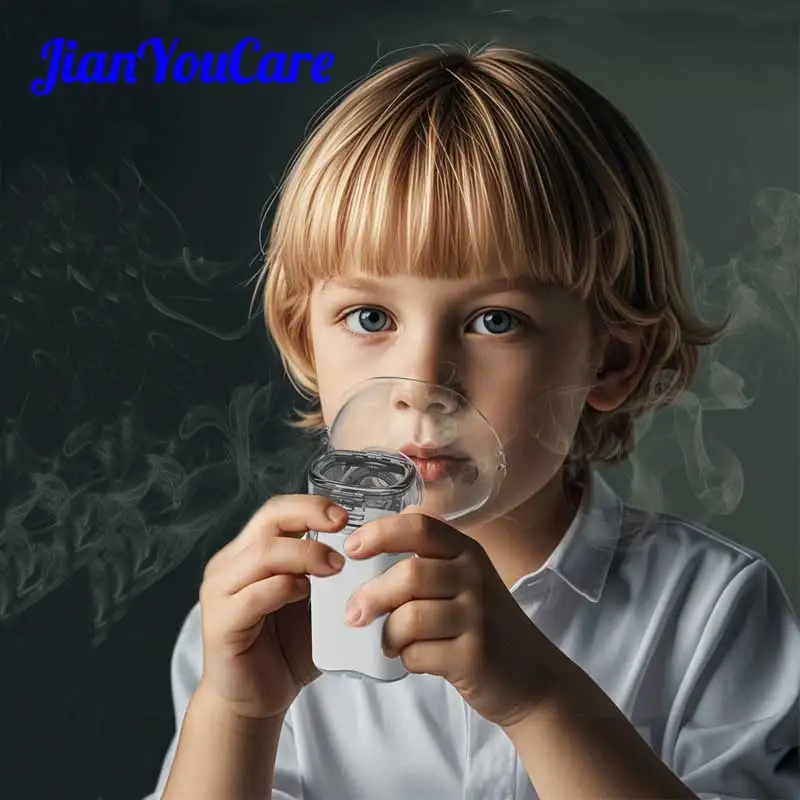 JianYouCare Small size Silent Nebulizer Portable Respirator Inhaler Nebulizador Asthma Family Handheld Atomizer Adult kids Home