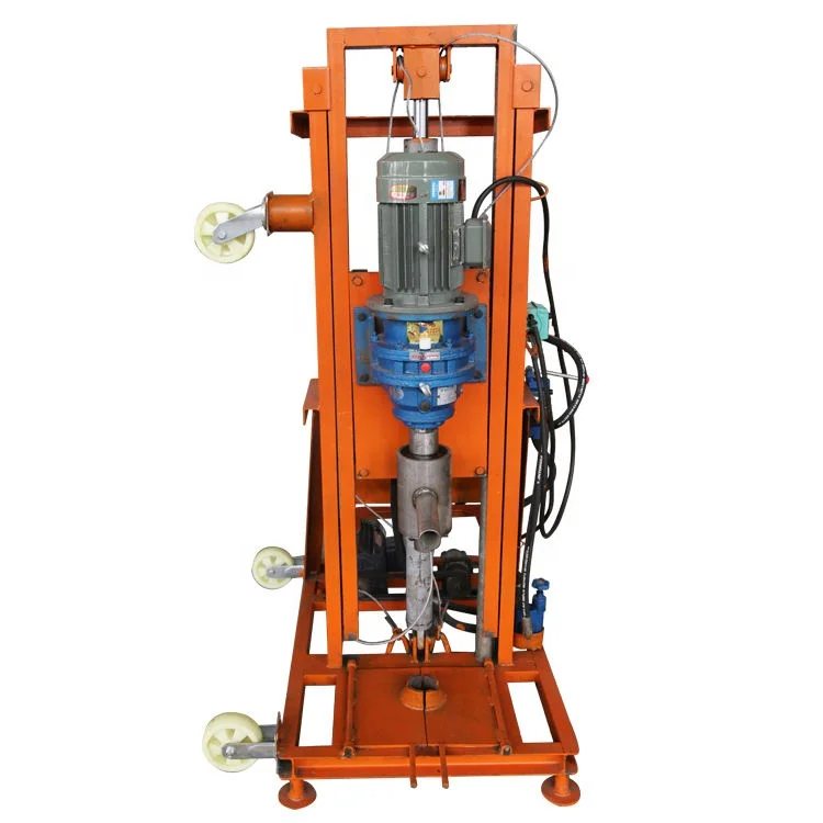 100m Deep Portable Electric Hydraulic Small Rotary Water Borehole Well Drilling Machine Rotary Rig Borehole Drilling Machine