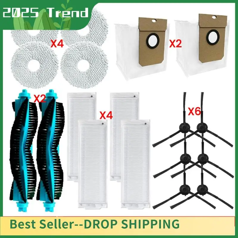 

Replacement Forcecotec Conga 11090 Spin Revolution Vacuum Cleaner Roller Side Brush Hepa Filter Mop Cloth Dust Bags