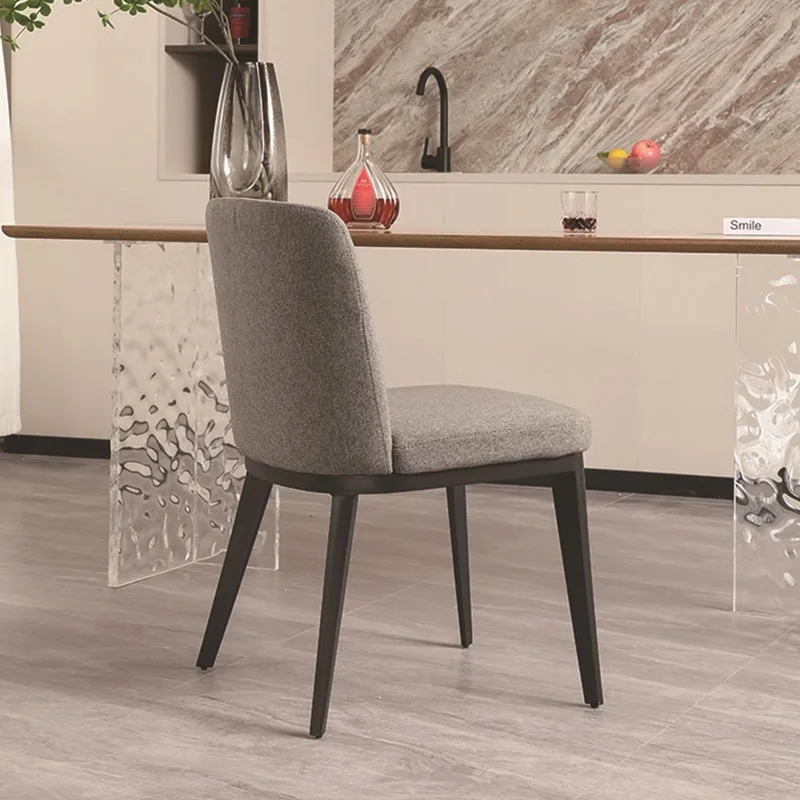 Minimalist Italian Hotel Restaurant Low Back Dining Chair