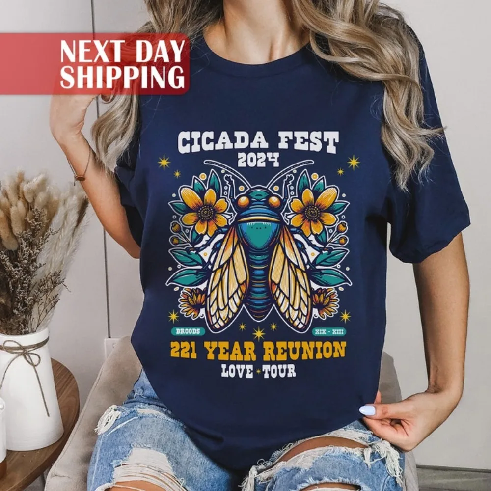 Cicada Reunion Summer 2024 Shirt Cicada Concert Tee Cicada Invasion Apparel Nature Gift Goblincore Insect Insect Lover Clothing