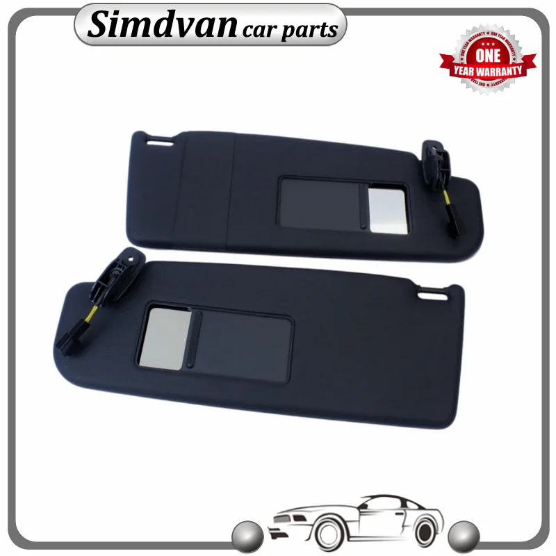 New Black Sun Visor Front L or R Side 5U0857551 5U0857552 For VW Golf 4 Jetta MK4 Passat B5 Beetle Skoda 1998-2013