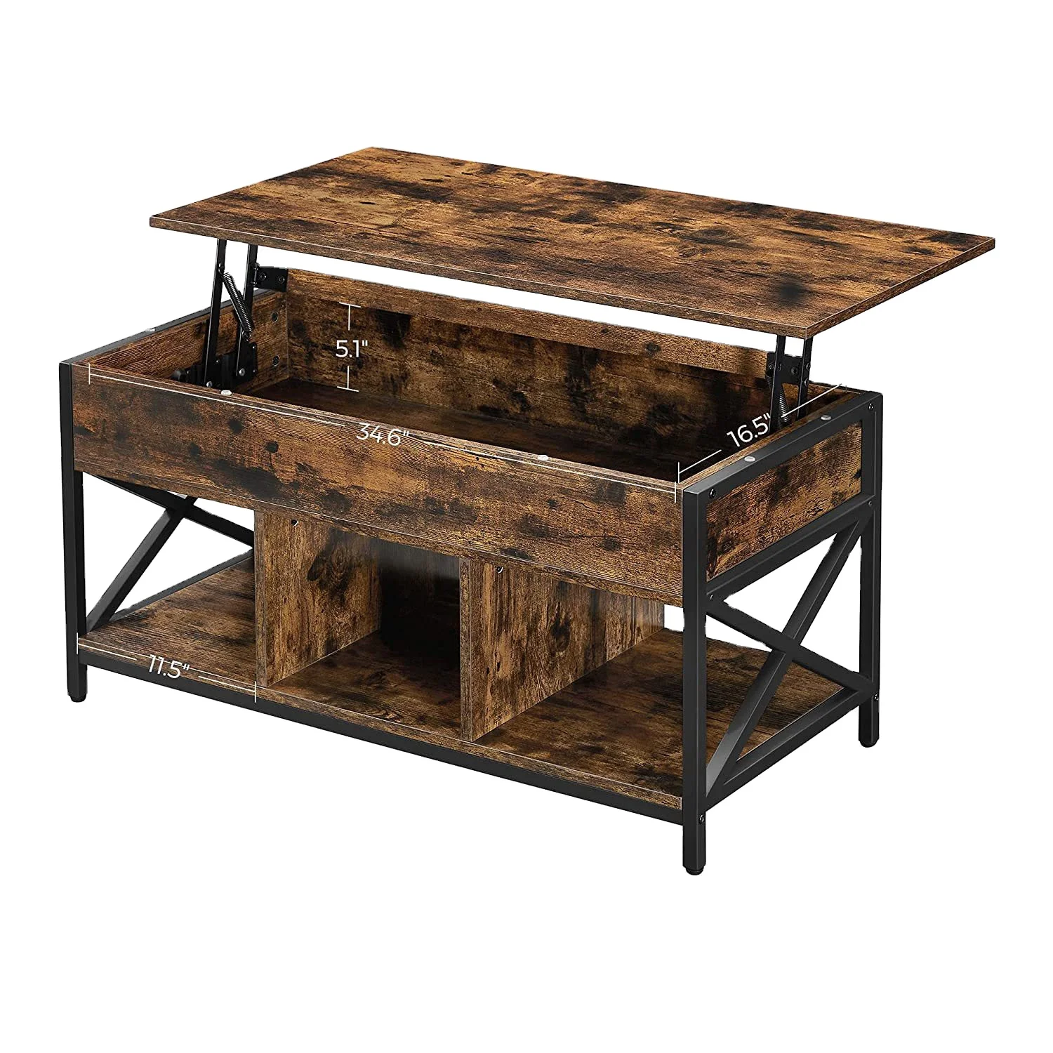 

YQ JENMW simple antique wooden coffee table with drawers, living room storage rack