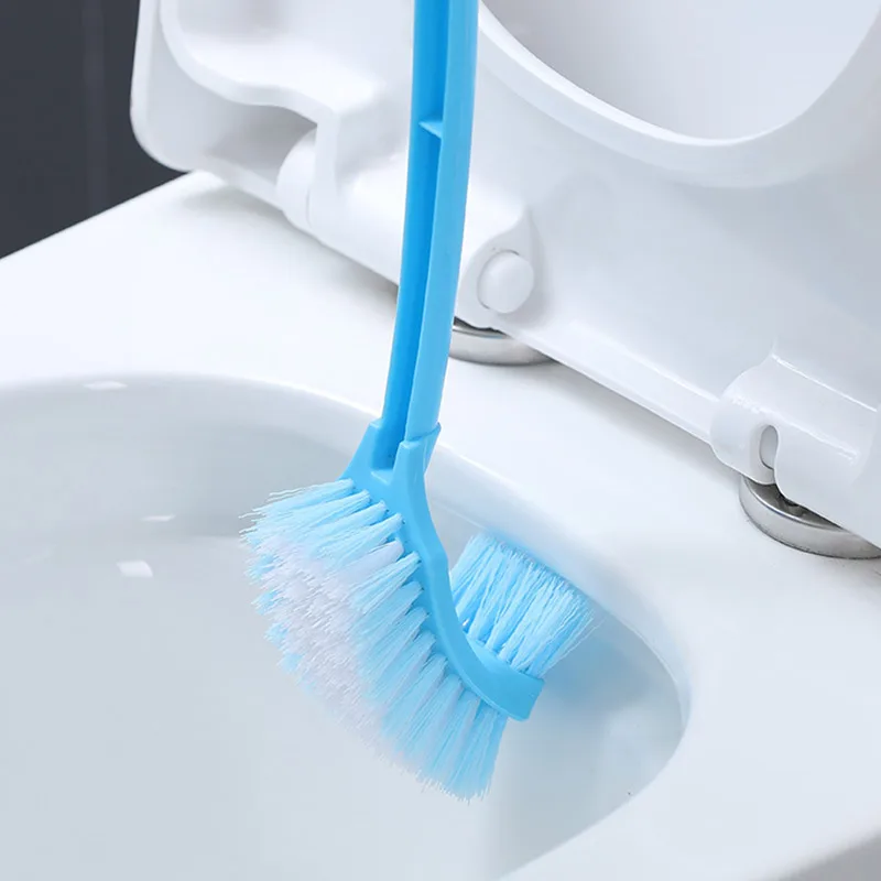 Portable Sink Brush Plastic Long Handle Toilet Bathroom Double Sided Scrub Cleaning For Brush Household Items Supplies