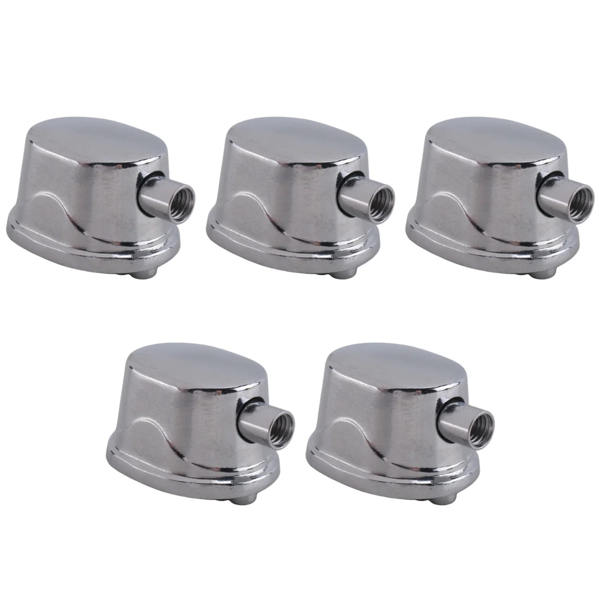 5PCS Silver Alloy Drum Kit Rectangular Claw Hook Lug Single End Drum Percussion Accessory Replacement Parts