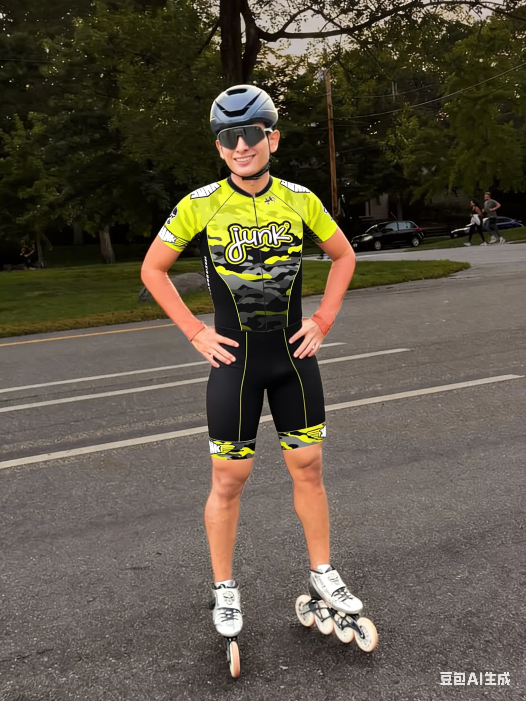 

Новые скоростные роликовые коньки Speed Men Cycling, комплект для быстрого катания, одежда для триатлона, майка, велоодежда